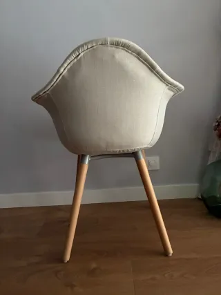 4 Sillas Beige Tapizadas