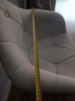 4 Sillas Beige Tapizadas