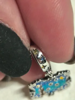 Charm in argento S925, Notte Stellata di Van Gogh