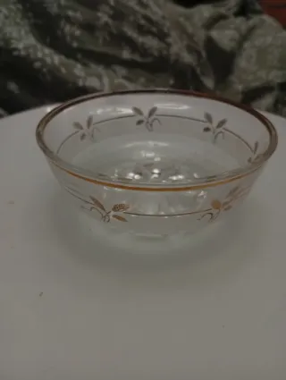 Juego de cuencos de cristal vintage