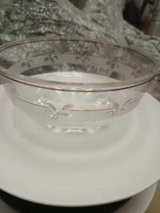 Juego de cuencos de cristal vintage