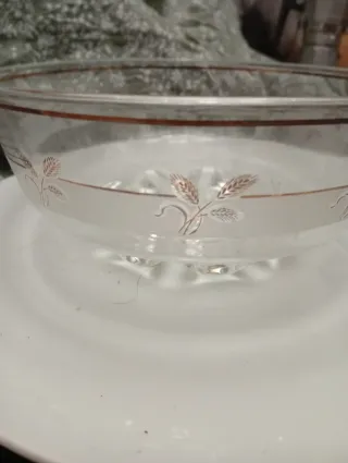 Juego de cuencos de cristal vintage