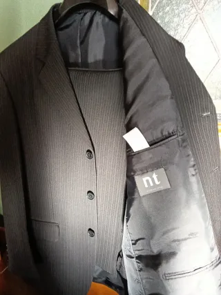 Traje de chaqueta gris