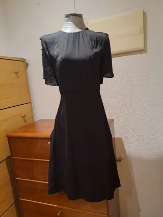 Vestido Negro Mujer Talla 42 H&M