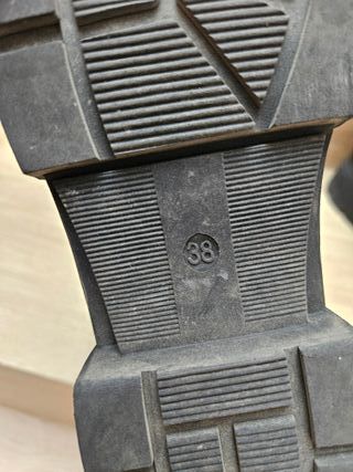 Botines niña polipiel negros talla 38