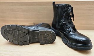 Botines niña polipiel negros talla 38