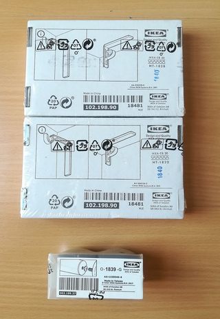 Pack cortina Ikea Racka Betydlig y Raffig gris