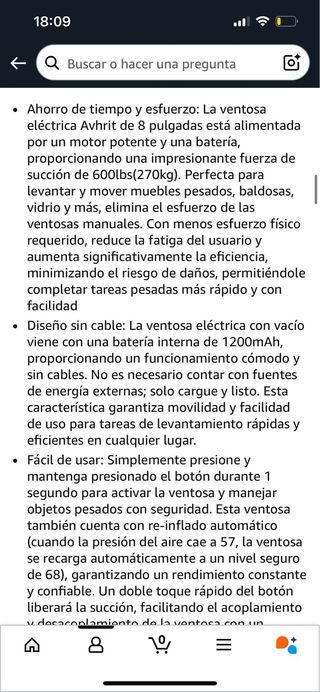 Ventosa eléctrica para azulejos