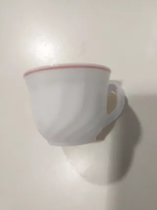 Juego 6 Tazas y Platos Porcelana