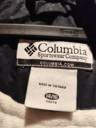 Chaqueta Columbia Invierno Negra y Blanca