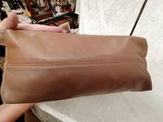 Trussardi borsa tote in pelle color tortora