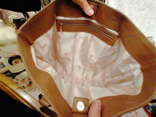 Trussardi borsa tote in pelle color tortora