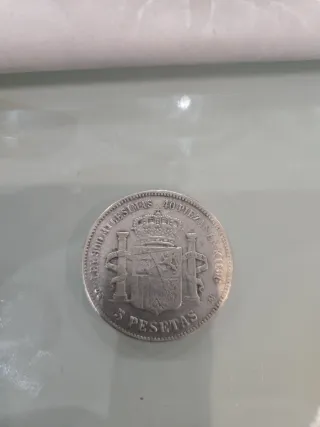 Moneda 5 Pesetas 1871 Amadeo I Rey de España*18*73