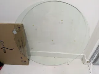 Cristal redondo para mesa