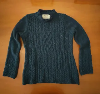 Maglione Lana Cashmere Aran Made in Ireland