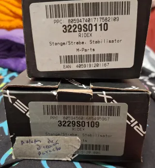 Pack 2 Bieletas Estabilizadoras Ridex NUEVAS - Gru