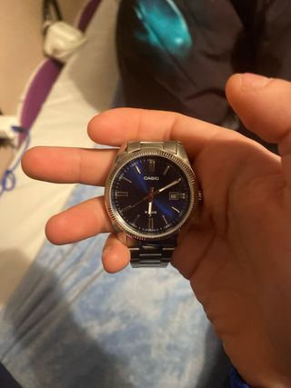 Reloj Casio Azul y Plateado