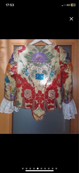 Traje de Fallera Oro Multicolor