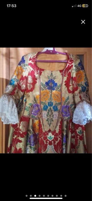 Traje de Fallera Oro Multicolor