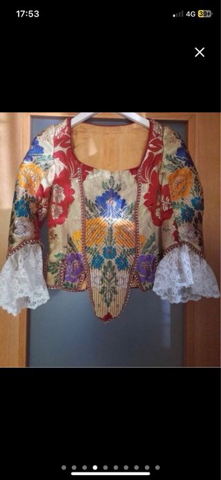 Traje de Fallera Oro Multicolor