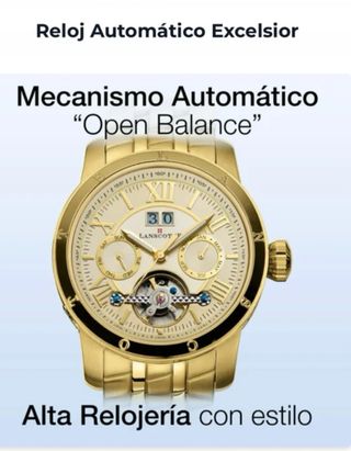 Reloj Lanscotte Automático Oro 1ley