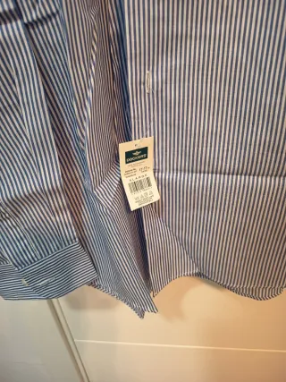 Camisa Dockers Rayas Azul y Blanca Talla L