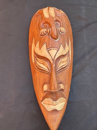 Máscara Decorativa Madera 32x13 cm