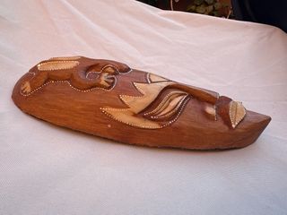 Máscara Decorativa Madera 32x13 cm
