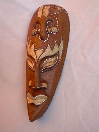 Máscara Decorativa Madera 32x13 cm