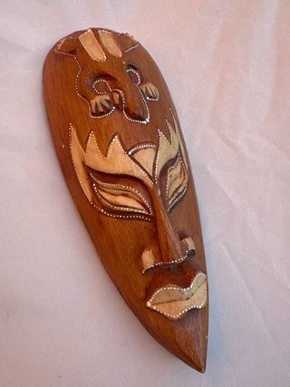 Máscara Decorativa Madera 32x13 cm