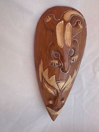 Máscara Decorativa Madera 32x13 cm