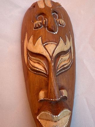 Máscara Decorativa Madera 32x13 cm