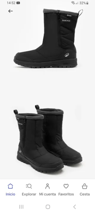 Botas de senderismo Quechua NH100 negro