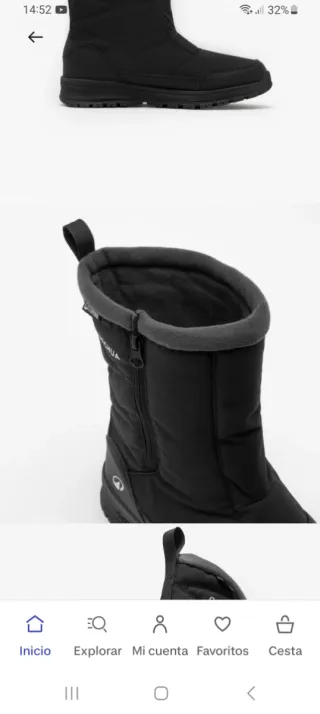 Botas de senderismo Quechua NH100 negro