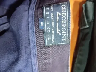 Pantaloni Uomo Taglia 46 Blu e Grigio