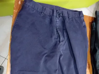 Pantaloni Uomo Taglia 46 Blu e Grigio