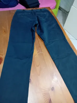 Pantaloni Uomo Taglia 46 Blu e Grigio