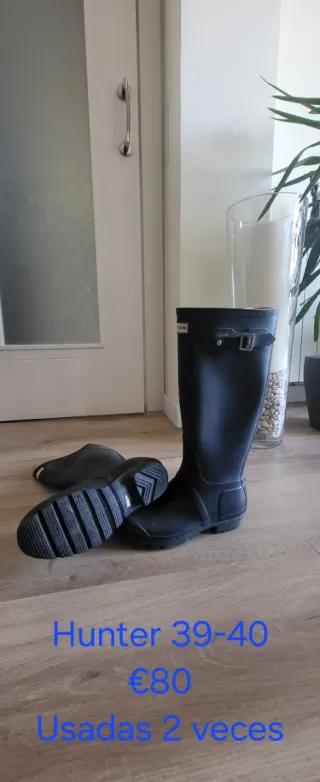 Botas Hunter Talla 39-40 Negras