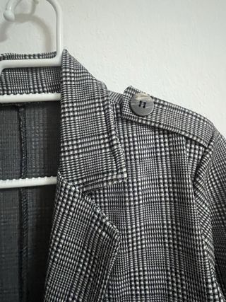 Chaqueta H&M cuadros gris