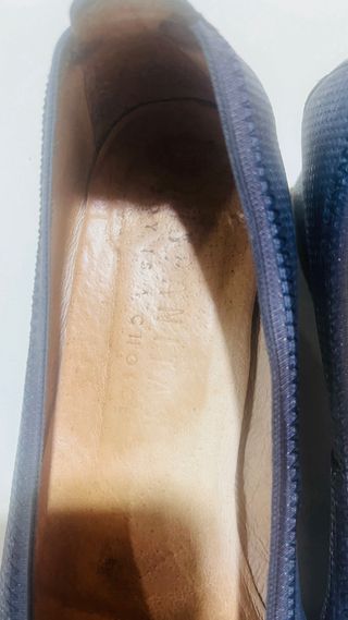 Zapatos de piel mujer Hispanitas azul