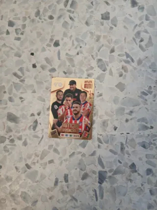 Cromo de fútbol Atlético de Madrid