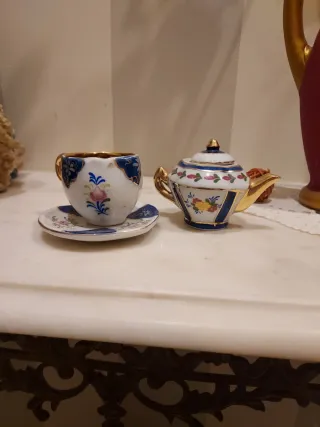 11 Piatti Miniatura Antichi Decorativi Pocillo