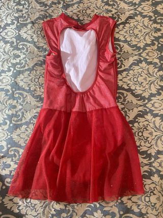 Malla patinaje artístico roja talla 8