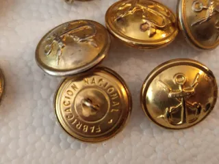 Lote de 11 Botones Antiguos militar militares