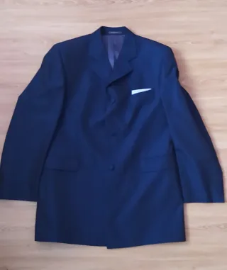Traje de chaqueta azul ceremonia Talla L