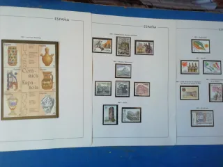 Sellos España 1987, 1988 y 1989.