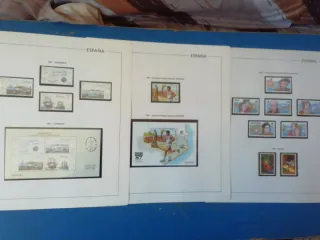 Sellos España 1987, 1988 y 1989.