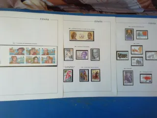 Sellos España 1987, 1988 y 1989.