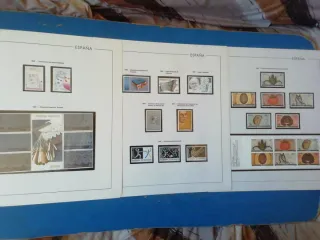 Sellos España 1987, 1988 y 1989.