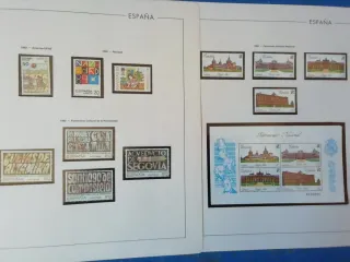Sellos España 1987, 1988 y 1989.